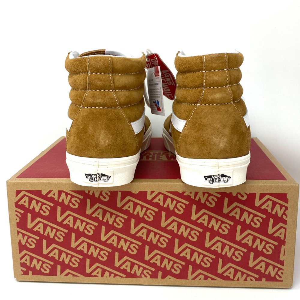 VANS Sk8-Hi Pig Suede Brown Women’s Sneakers - Picture 5 of 10